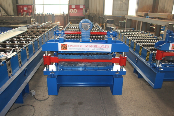 El ISO 15-30m/Min Trapezoidal Roll Forming Machine acanaló el rollo que hacía la máquina