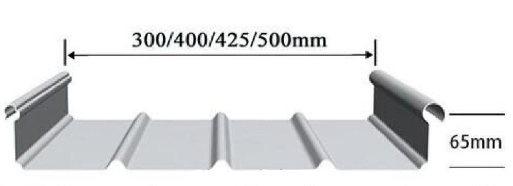 Rollo del metal de la puerta 0.48m m de la costura de la cerradura anterior ninguna fijación del uno mismo de los clavos