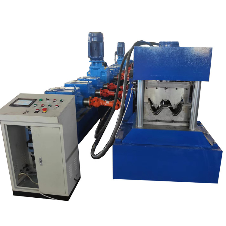 11kw 5.5kw GI Highway Guardrail Roll Forming Machine Cr12Mov Material de corte de cuchillas