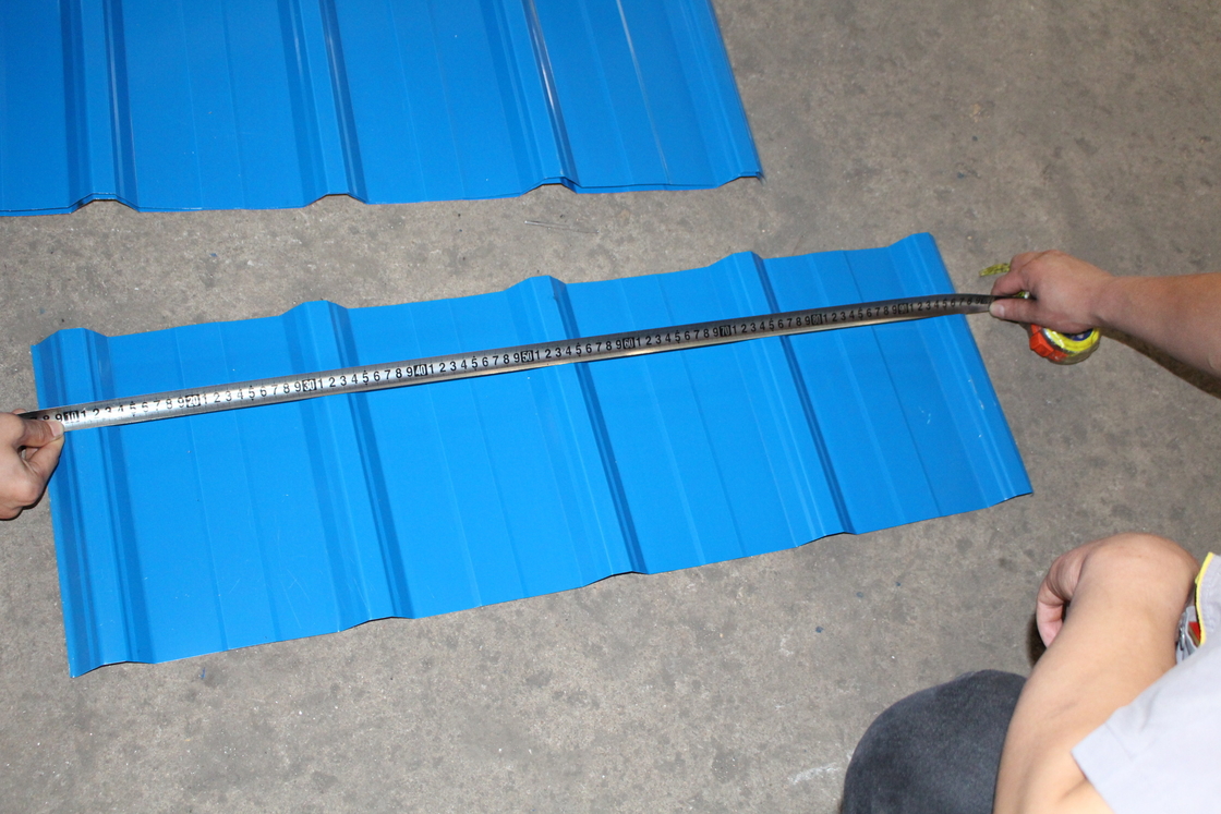 840/850 rollo de la capa doble de 0.6m m que forma la máquina para la hoja de la cubierta de piso de la hoja del tejado