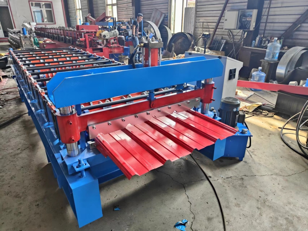 Máquina formadora de rollos de teja para techos IBR Anchura 1000 mm GI PPGI Bobina de acero prepintada