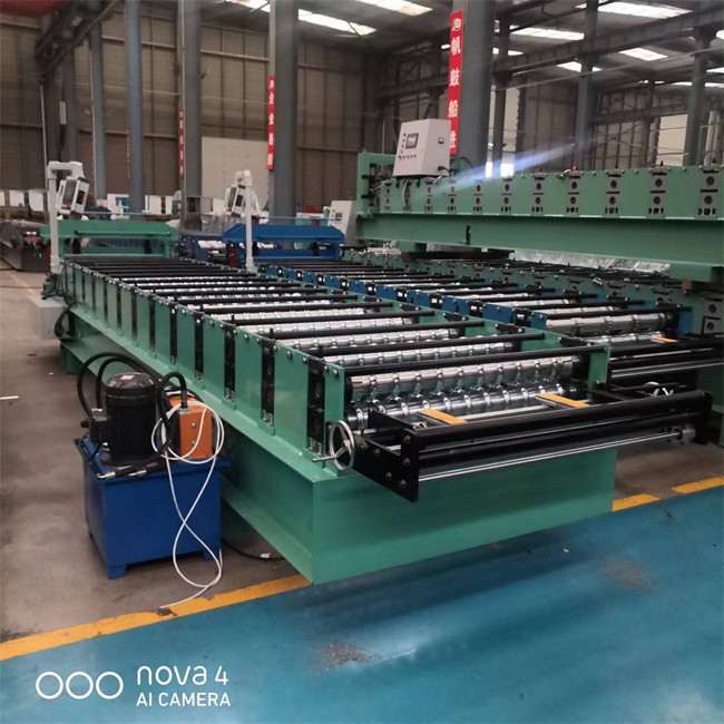 Rollo trapezoidal de la hoja de la techumbre del metal que forma la máquina para la teja del acero Ibr del color del cinc