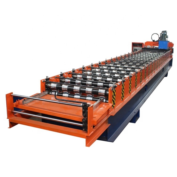 Tipo 5 rollo del trapezoide de Rib Hydraulic Cutting Roof Tile que forma control del PLC de la máquina