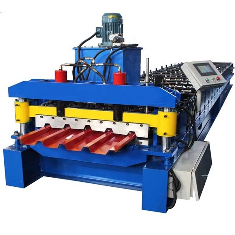 Máquina formadora de rollos de teja para techos IBR Anchura 1000 mm GI PPGI Bobina de acero prepintada