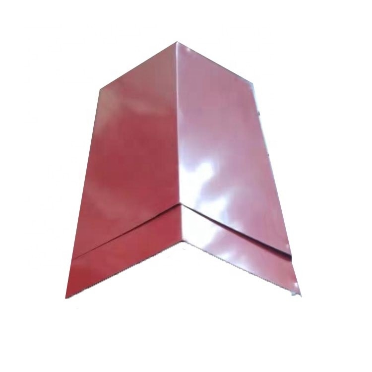 Tipo máquina del ángulo de Ridge Cap Roof Roll Forming con la prensa hidráulica y el corte