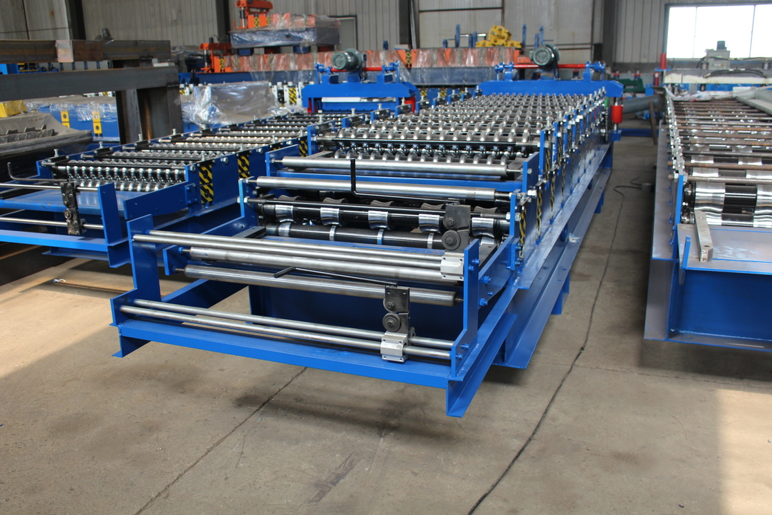El ISO 15-30m/Min Trapezoidal Roll Forming Machine acanaló el rollo que hacía la máquina