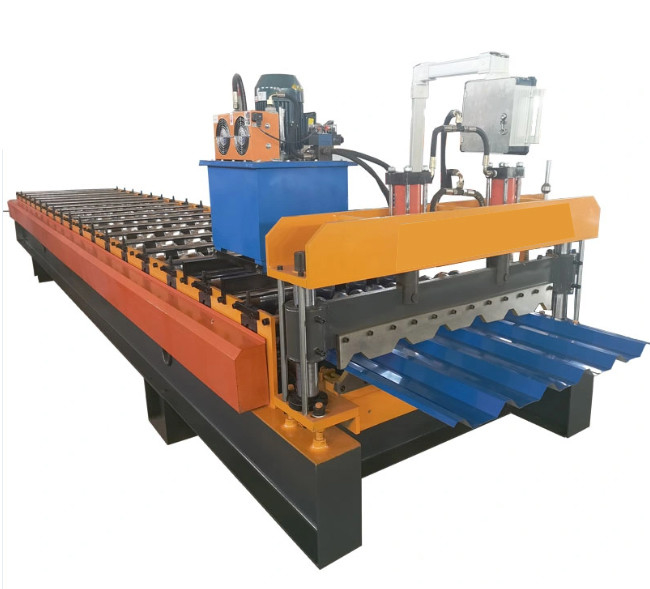 hoja de acero de la techumbre de 380V 50HZ 3P Rib Panel Roll Forming Machine que hace la máquina