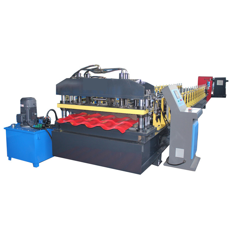 Ppgi automático esmaltó el rollo de la teja del paso de la teja que formaba la máquina 10-15 M/Min High Speed