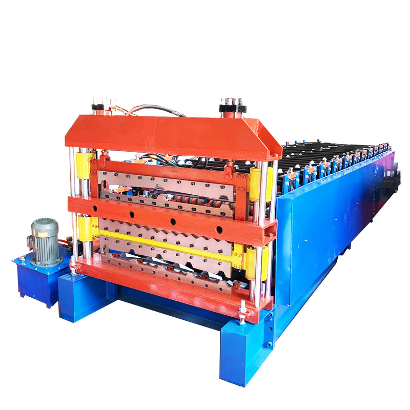 rollo de la teja de tejado del diámetro del eje de 70m m que forma la máquina 380v50hz voltaje de 3 fases