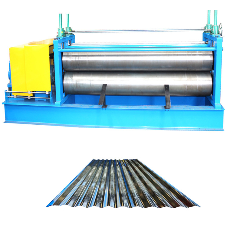 Máquina de techado corrugado de acero delgado de placas metálicas de 0,13-0,3 mm de espesor