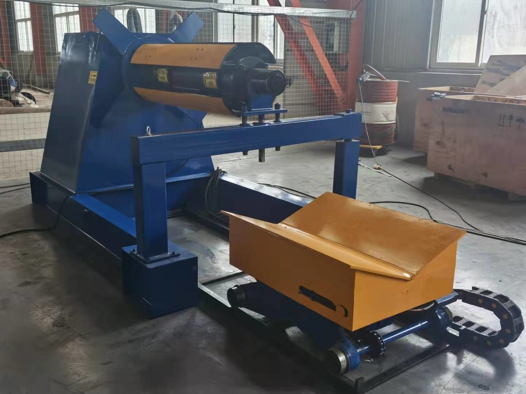 Decoiler de bobina de acero automático hidráulico con coche de bobina 5 toneladas 7 toneladas 10 toneladas