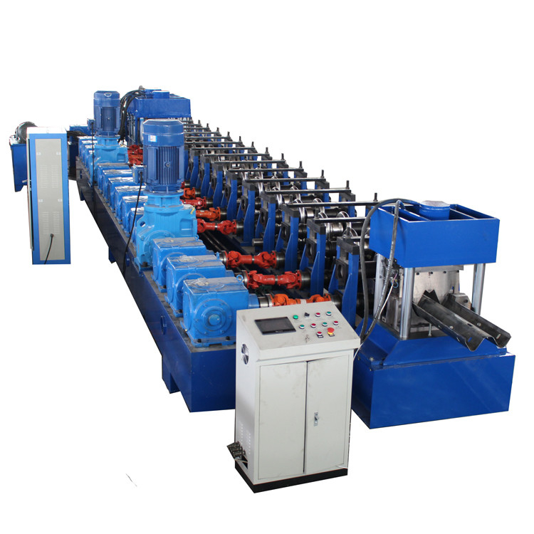Gcr15 Rollers Highway Guardrail Roll Forming Machine 350Mpa Fuerza de rendimiento 380V 50Hz Fuente de alimentación