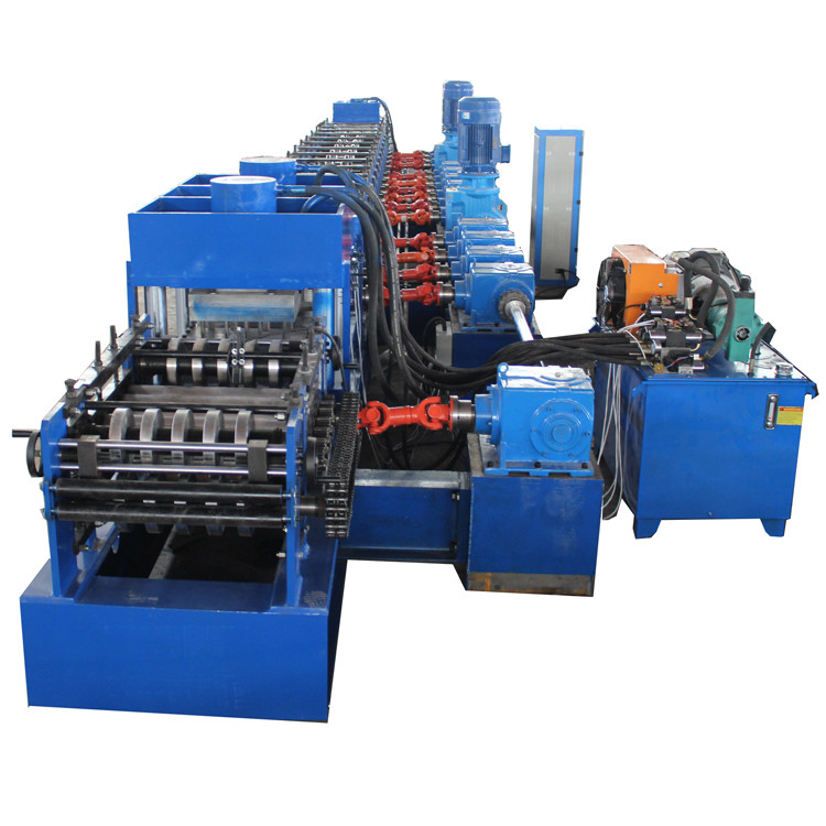Gcr15 Rollers Highway Guardrail Roll Forming Machine 350Mpa Fuerza de rendimiento 380V 50Hz Fuente de alimentación