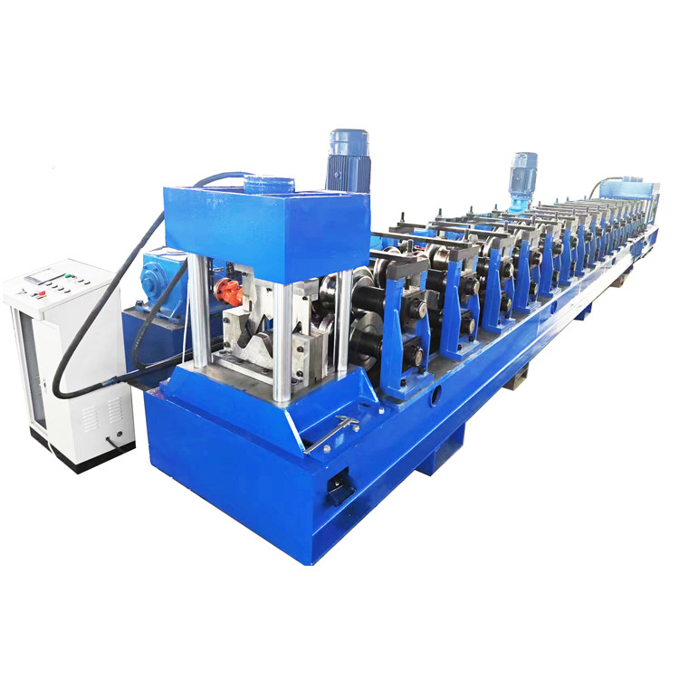 Máquina de moldeado de rollos de barandillas para carreteras de materiales GI con fuente de alimentación de 380V 50Hz y resistencia de rendimiento de 350Mpa
