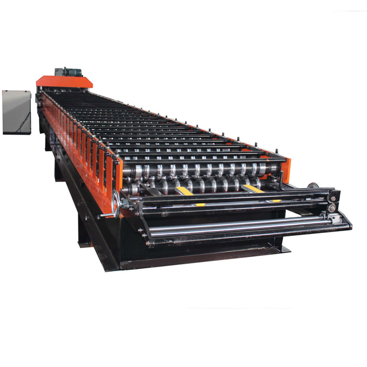 Máquina para formar baldosas de tipo corrugado de 850 mm con corte hidráulico