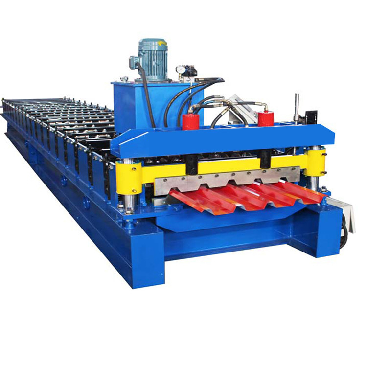 IBR 686 Máquina de moldeado de rodillos de perfil de una capa Plc Control y corte hidráulico