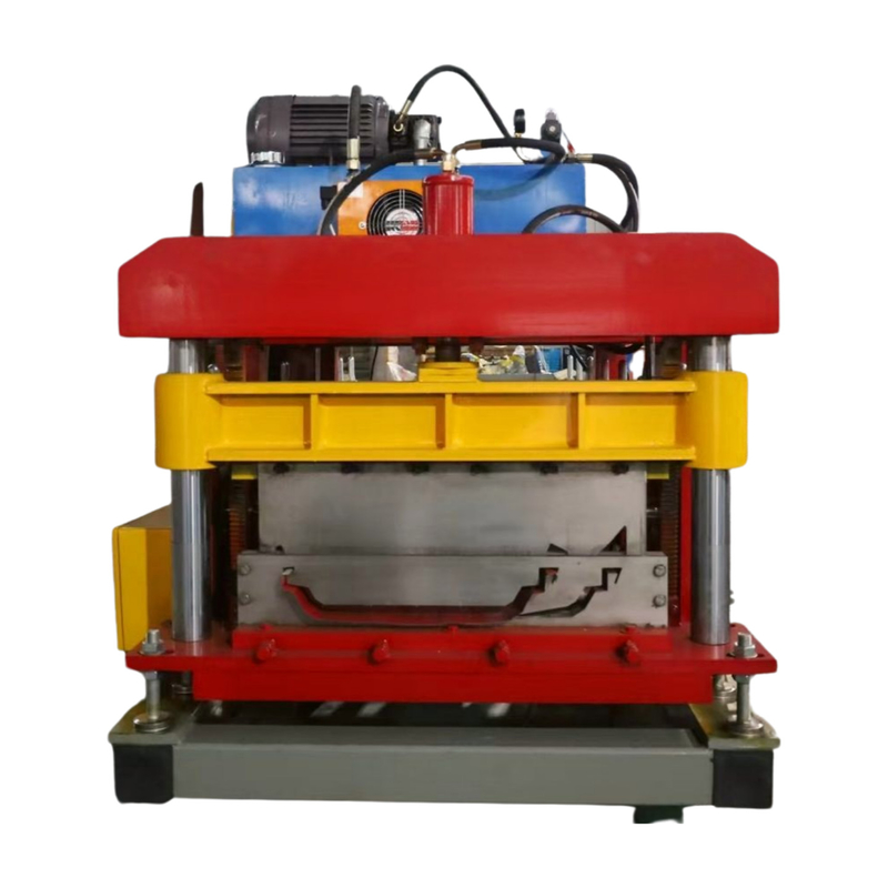 Máquina portátil de formación de rodillos de paneles de techo de costura de doble bloqueo con sistema de control PLC Delta y estructura de paneles de pared