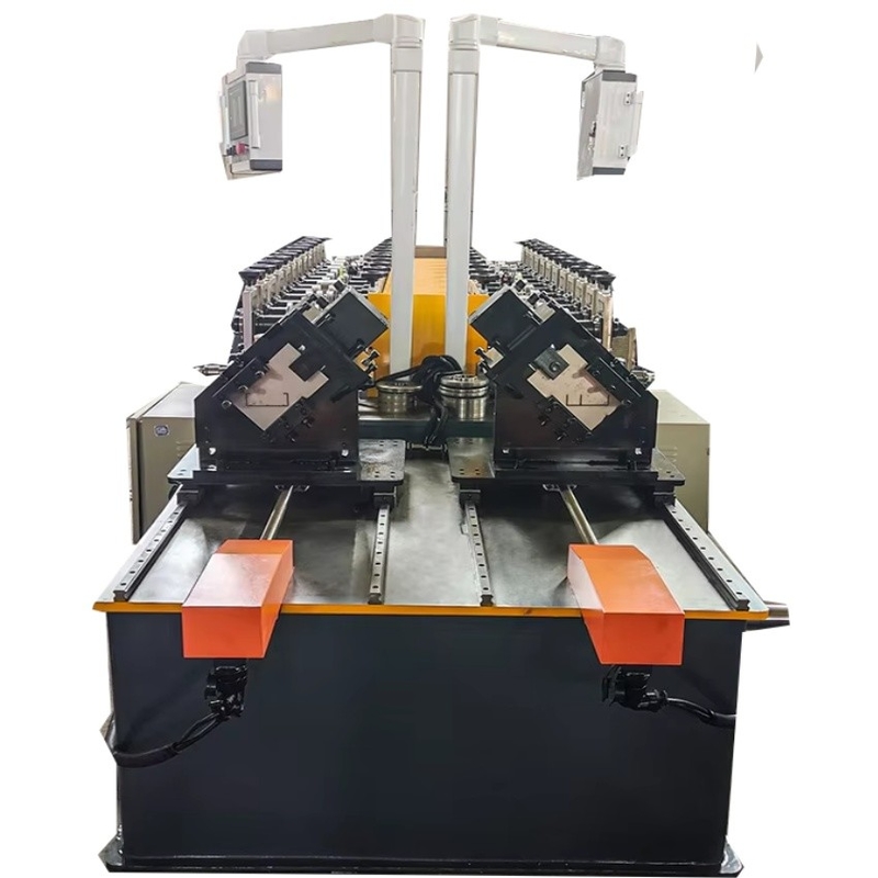 Máquina de moldeado de rodillos de acero para materiales de construcción de tipo CU ajustable