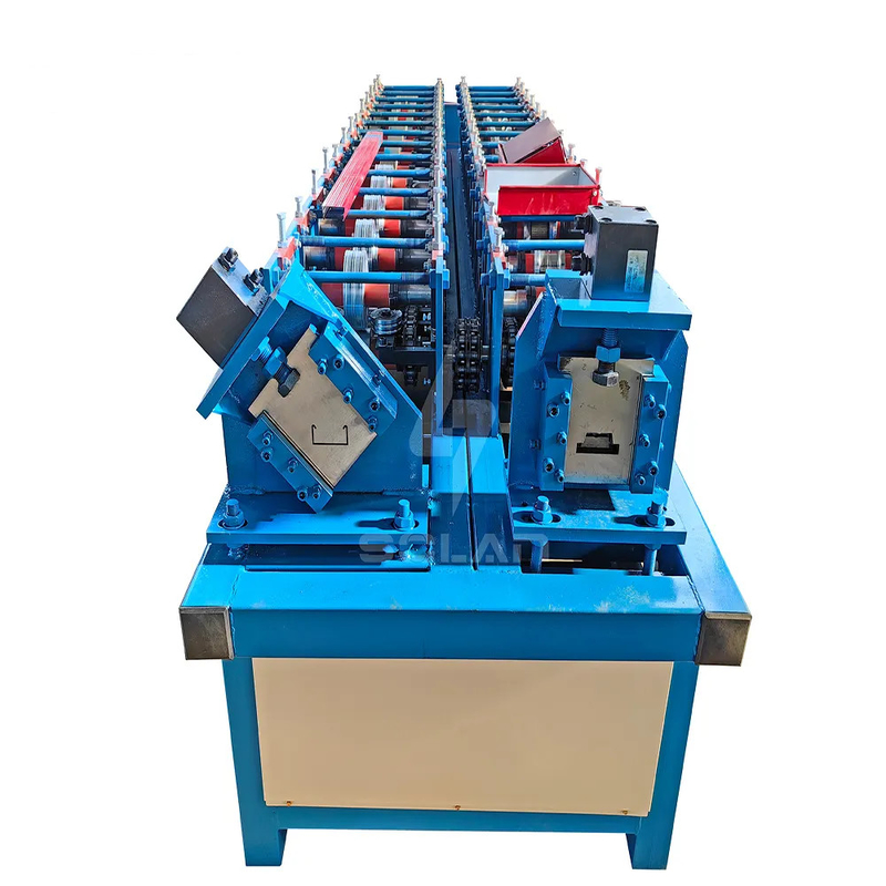 5.5KW de alta velocidad de calibre ligero de acero canal de pared seca de metal y pista C Purlin máquina de formación de rollos