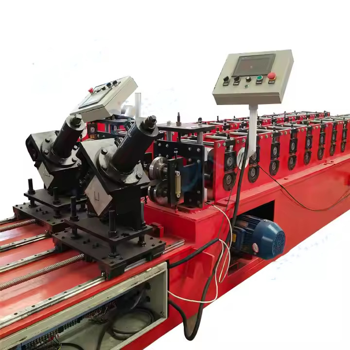 Sistema de control PLC piezas de procesamiento de acero galvanizado U viga de acero U canal de acero estructural C Z U canal de perfiles de purlin máquina de formación de rollos