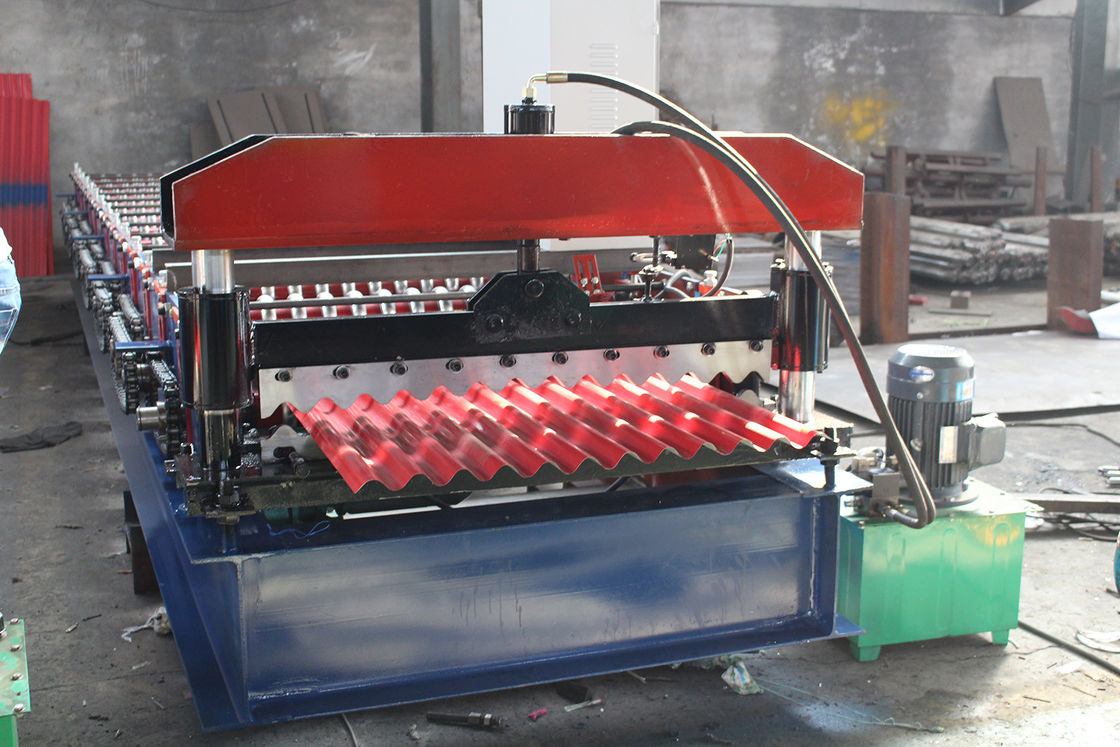 380v 50hz laminado de cubierta de hoja de rodillo de la máquina de formación de funcionamiento estable larga vida útil
