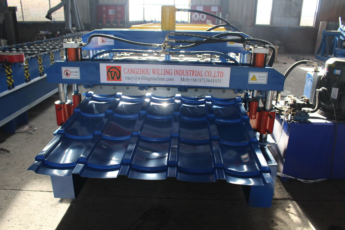 Máquina de moldeado de láminas de techo de doble capa glaseadas IBR 15m/min Para techo de paneles Ppgi