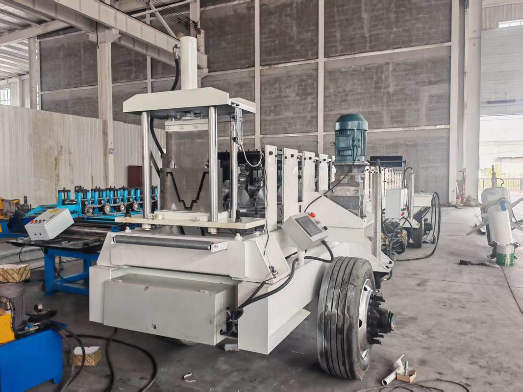 Portable Greenhouse Planting Trough Forming Machine with Hydraulic Motor 5.5KW 380V/50Hz/3Phase and 45# Steel Shaft