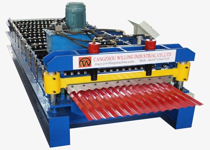 rollo del tejado de 0.3-0.6m m que forma la hoja acanalada de las filas de la máquina PI/GGPI 9 que hace la máquina