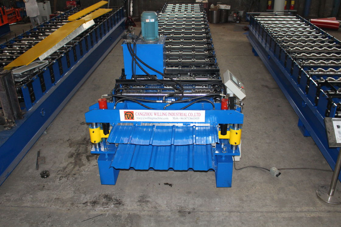 Tipo 6 fase del trapezoide de la máquina 3 de Rib Roof Tile Roll Forming