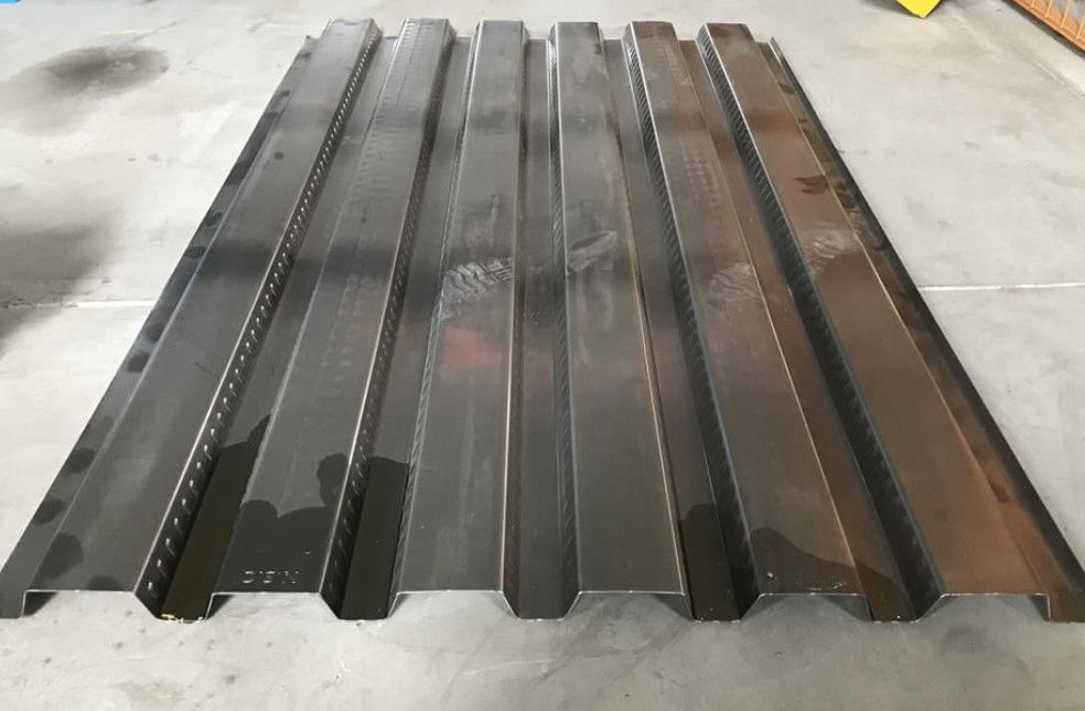 Rollo coloreado perfil trapezoidal de la cubierta de piso del metal que forma la máquina