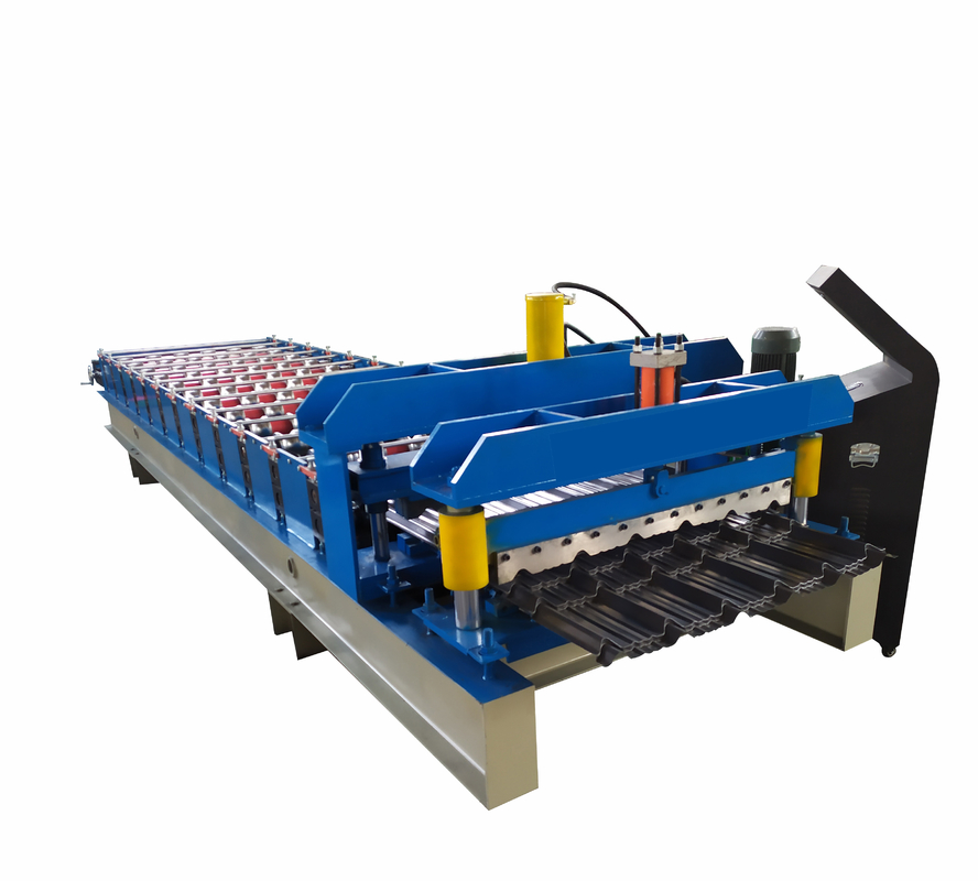Rollo acanalado de la techumbre del metal que forma control automático completo del Plc de la máquina