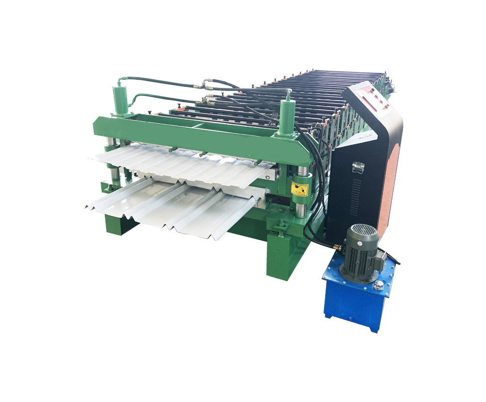 Ibr acanaló capa doble de 12m/Min Roof Panel Roll Former