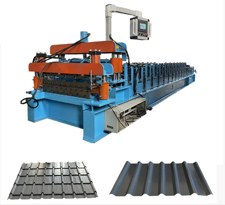 Rollo de acero de la capa doble de la hoja de la techumbre de Ibr que forma la máquina 1.5m m