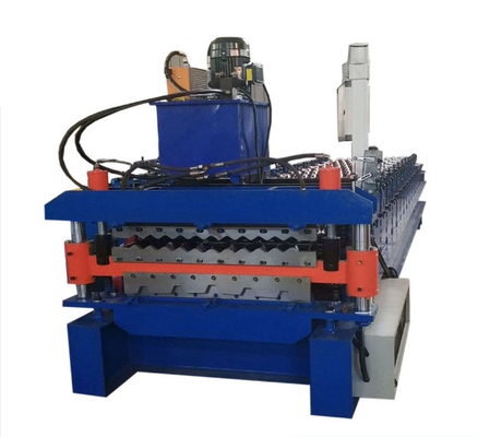 Rollo de la capa doble de la chapa de Full Auto que forma la máquina 15 - 18m/Min Hydraulic