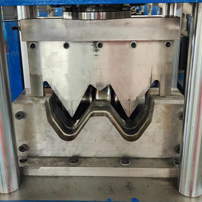 Máquina de formación de barandillas de protección de carreteras PLC de 80 mm de diámetro de rodillo