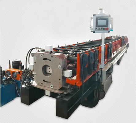 Rollo de acero galvanizado del tubo de la bajada de aguas de la lluvia que forma el sistema que corta hidráulico de la máquina