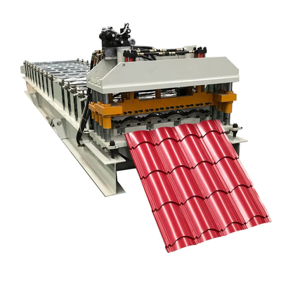 Rollo de alta velocidad de la teja del paso de 840m m que forma el rollo esmaltado tejado de la teja de la máquina que forma la máquina