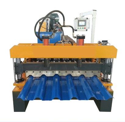 hoja de acero de la techumbre de 380V 50HZ 3P Rib Panel Roll Forming Machine que hace la máquina
