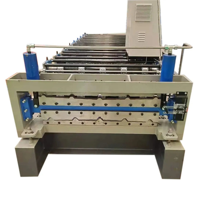 Máquina formadora de rollos trapezoidales de material de construcción de doble capa 15m/min