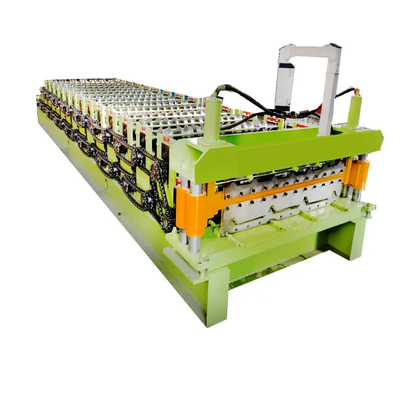 Máquina formadora de rollos de doble capa para paneles de techo 0,3 - 0,8 mm 18 estaciones