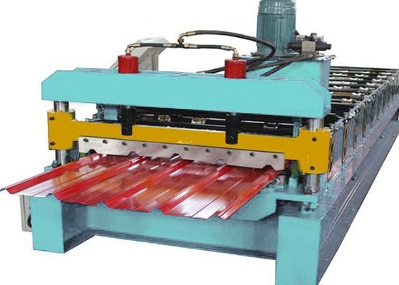 Máquina de moldeado de rodillos de techo de corte hidráulico de precisión con sistema de control PLC