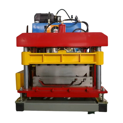 Máquina portátil de formación de rodillos de paneles de techo de costura de doble bloqueo con sistema de control PLC Delta y estructura de paneles de pared