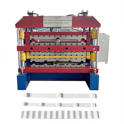 Máquina automática de formación de rodillos de techo de doble capa de metal con panel de doble capa de PPGI GI PPGL GL IBR