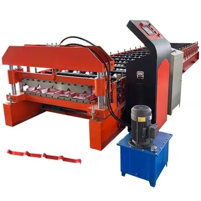 Máquina de formación de rodillos de techo trapezoidal de alta precisión en láminas