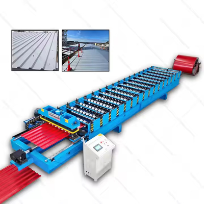 Alta precisión totalmente automática de doble capa de acero techo corrugado Ibr hojas de techo de rodillo máquina de moldeado EN soldadura de flexión