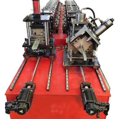 Sistema de control PLC piezas de procesamiento de acero galvanizado U viga de acero U canal de acero estructural C Z U canal de perfiles de purlin máquina de formación de rollos