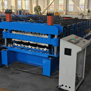 Máquina perfiladora de doble capa para espesores de 0.3-0.8mm, 8-15M/Min