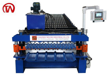 Ibr acanaló el rollo de la capa doble que formaba control automático completo del Plc de la máquina