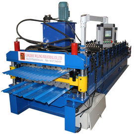 Control del Plc de la impulsión de la caja de cambios de la máquina formadora de rollos de doble capa del techo de tejas 0,25
