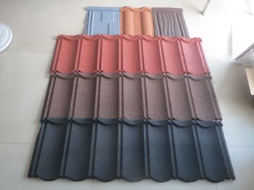 Teja de tejado de acero galvanizada prepintada 1340*420m m revestida de piedra del metal